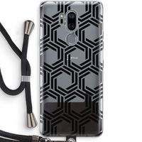 Geometrisch patroon: LG G7 Thinq Transparant Hoesje met koord