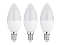 LIVARNO home 2 of 3 LED-lampen (4,2W E14 kaars, set van 3, melkachtig)