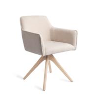 Jesper Home Eetkamerstoel 'Hofu' Revolve Oak Bleach, kleur Enoki