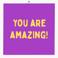 Tekst tegeltje you are amazing