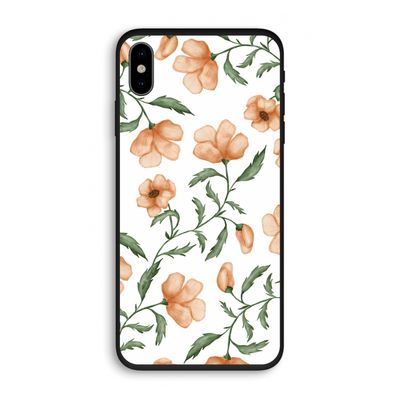 Peachy flowers: iPhone X Biologisch afbreekbaar hoesje