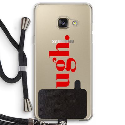 Ugh: Samsung Galaxy A3 (2016) Transparant Hoesje met koord
