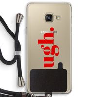 Ugh: Samsung Galaxy A3 (2016) Transparant Hoesje met koord