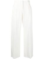 Ferragamo pantalon à coupe ample - Blanc