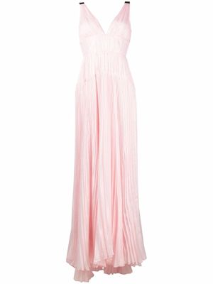 Maria Lucia Hohan robe sans manches à col v - Rose