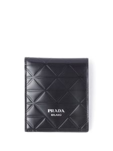 Prada porte-cartes à design matelassé - Noir