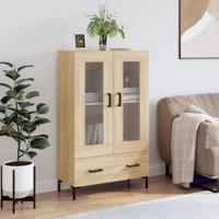 Hoge kast 69,5x31x115 cm bewerkt hout sonoma eikenkleurig
