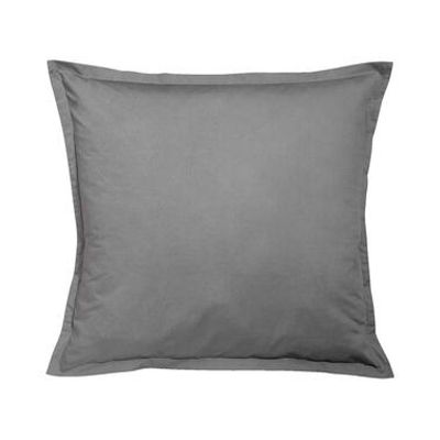 Kussensloop percale katoen - donkergrijs (2 stuks) - 60x70 cm
