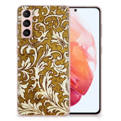 Siliconen Hoesje Samsung Galaxy S21 Barok Goud Siliconen Hoesje Samsung Galaxy S21 Barok Goud