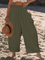 Casual Loose Plain Pants