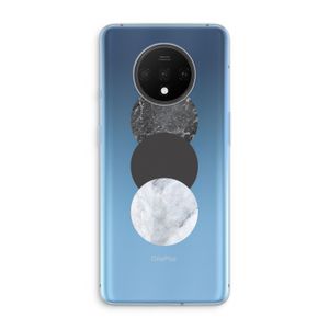 Marmeren cirkels: OnePlus 7T Transparant Hoesje