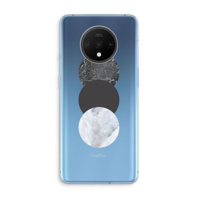 Marmeren cirkels: OnePlus 7T Transparant Hoesje