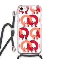 Dogs: iPhone 7 Transparant Hoesje met koord