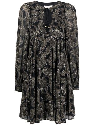 Michael Michael Kors robe à imprimé cachemire - Noir