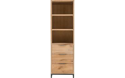 Goossens Boekenkast Max, 55 cm breed, 3 laden