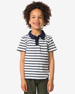 HEMA Kinder Polo Strepen Blauw (blauw)