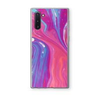 Paarse stroom: Samsung Galaxy Note 10 Transparant Hoesje