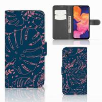Samsung Galaxy A10 Hoesje Palm Leaves Samsung Galaxy A10 Hoesje Palm Leaves