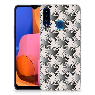 Samsung Galaxy A20s | TPU Hoesje | Salamander Grey