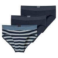 Schiesser 95/5 slips 3-pack blauw-grijs Schiesser 95/5 slips 3-pack blauw-grijs