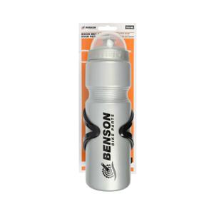 Sport Bidon - met fietshouder - 750 ml - grijs - kunststof