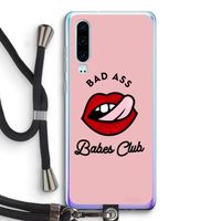 Badass Babes Club: Huawei P30 Transparant Hoesje met koord