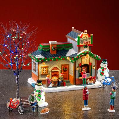 Kerstdorpminiatuur The Christmas Cafe Set 18x48x26 cm - Lemax