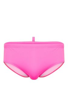 DSQUARED2 short imprimé à taille élastiquée - Rose