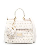 Dolce & Gabbana sac cabas Sicily en crochet - Blanc