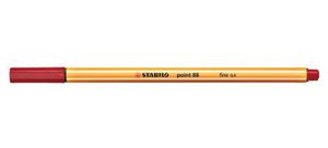 STABILO point 88, premium fineliner 0.4 mm, donkerrood, per stuk