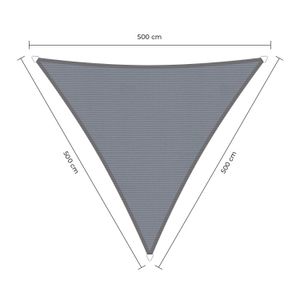 Sunfighter Waterproof driehoek grijs 5x5x5m.
