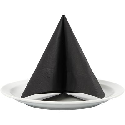 Creativ Company Servetten, afm 33x33 cm, zwart, 20 stuk/ 1 doos