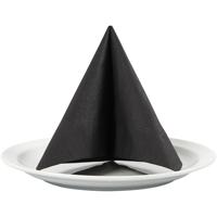 Creativ Company Servetten, afm 33x33 cm, zwart, 20 stuk/ 1 doos