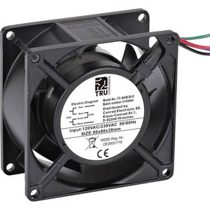 TRU COMPONENTS TC-NA8038-D Axiaalventilator 230 V/AC, 120 V/AC 85 m³/h (l x b x h) 80 x 80 x 38 mm