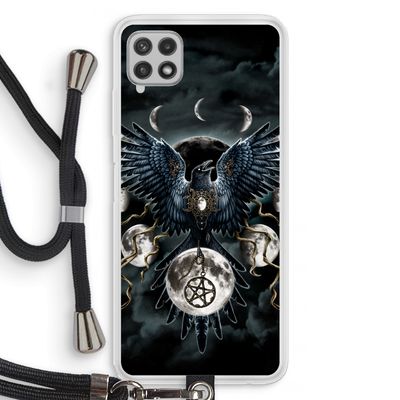 Sinister Wings: Samsung Galaxy A22 4G Transparant Hoesje met koord