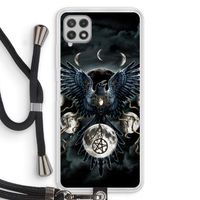 Sinister Wings: Samsung Galaxy A22 4G Transparant Hoesje met koord