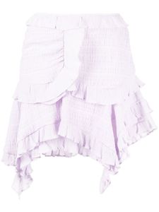 ISABEL MARANT jupe asymétrique Geneva à taille haute - Violet