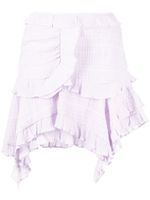 ISABEL MARANT jupe asymétrique Geneva à taille haute - Violet