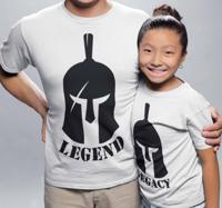 Legende en legacy vader en kind t-shirt Legende en legacy vader en kind t-shirt