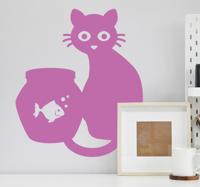 Stickers vissen Kat en vis Stickers vissen Kat en vis