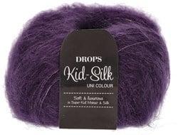 Drops Kid Silk Uni Colour 016 Donkerpaars