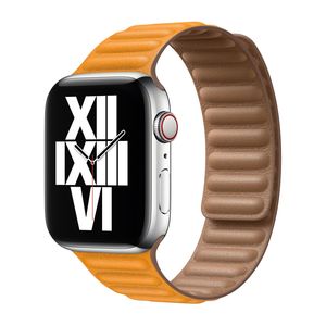 Apple origineel Leather Link Apple Watch S/M 38mm / 40mm / 41mm California Poppy - MY9D2ZM/A