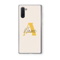 Amber Script: Samsung Galaxy Note 10 Transparant Hoesje