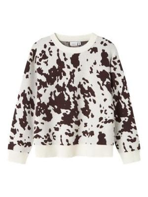 Name it winter sweater meisjes - bruin - oversize fit, gebreid - NkfOrkide