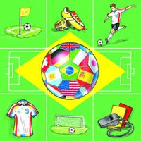 40x Papieren servetten voetbal thema   - - thumbnail