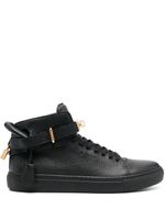 Buscemi baskets montantes en cuir - Noir