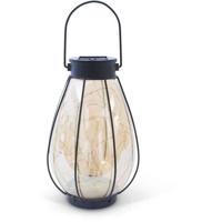Lantaarn op zonne-energie - GARDEN ID Java - Ø14 H23 cm - Verlichting 6-8 uur - Oplaadbare AAA-batterij.