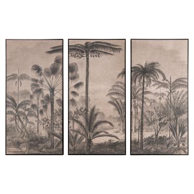Wanddecoratie Rhapsody bruin (Set van 3)
