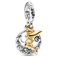 Pandora Disney 762517C01 Hangbedel Tinker Bell Celestial Night zilver goudkleurig - thumbnail