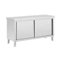 RVS werkkast met schuifdeuren - ECO - 160 x 60 cm - 500 kg - Royal Catering RVS werkkast met schuifdeuren - ECO - 160 x 60 cm - 500 kg - Royal Catering